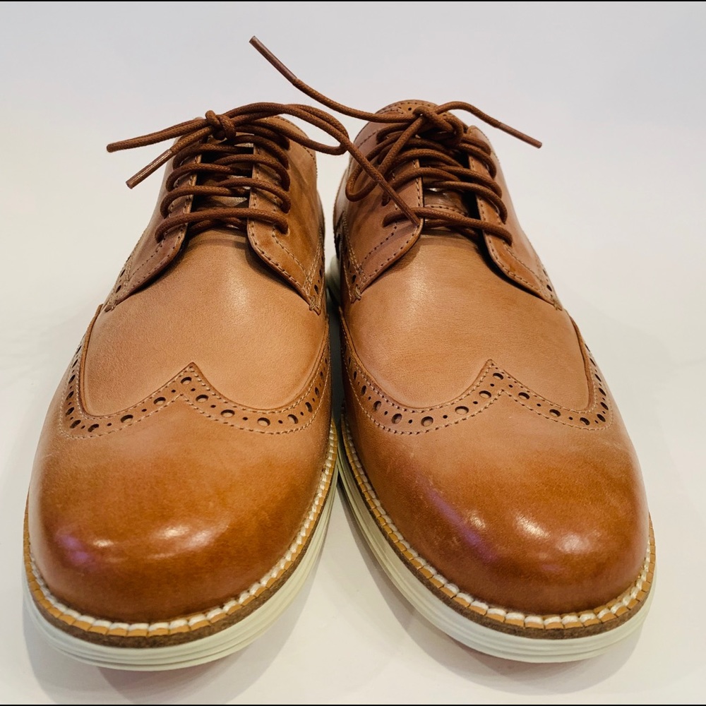 Cole Haan Men’s Original Grand Leather Wingtip Oxfords